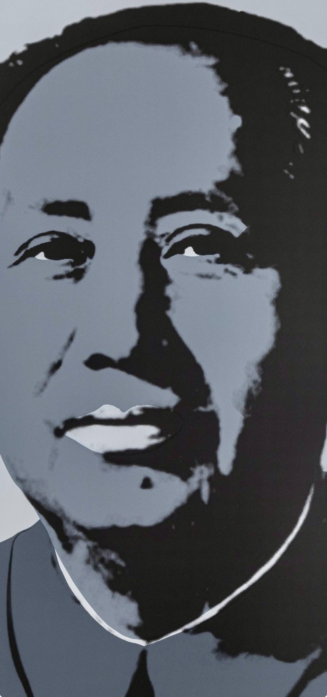Andy Warhol, Mao Zedong, Gray, Official Edition, Sunday B. Morning, Silkscreen