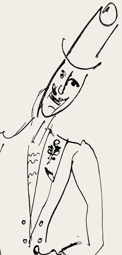 Marc Chagall, Composition, Suite Provinciale Avec 92 Dessins Indits De Marc Chagall, Lithograph