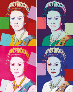 Andy Warhol, Queen Elizabeth Ii, N334, N335, N336, N337, Suite Of Four, Official, Sunday B.