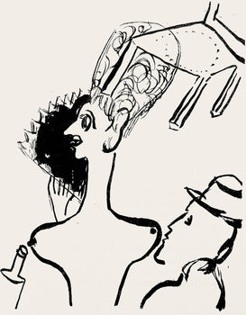 Marc Chagall, Composition, Suite Provinciale Avec 92 Dessins Indits De Marc Chagall, Lithograph