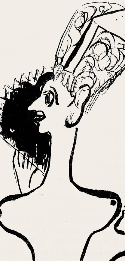 Marc Chagall, Composition, Suite Provinciale Avec 92 Dessins Indits De Marc Chagall, Lithograph