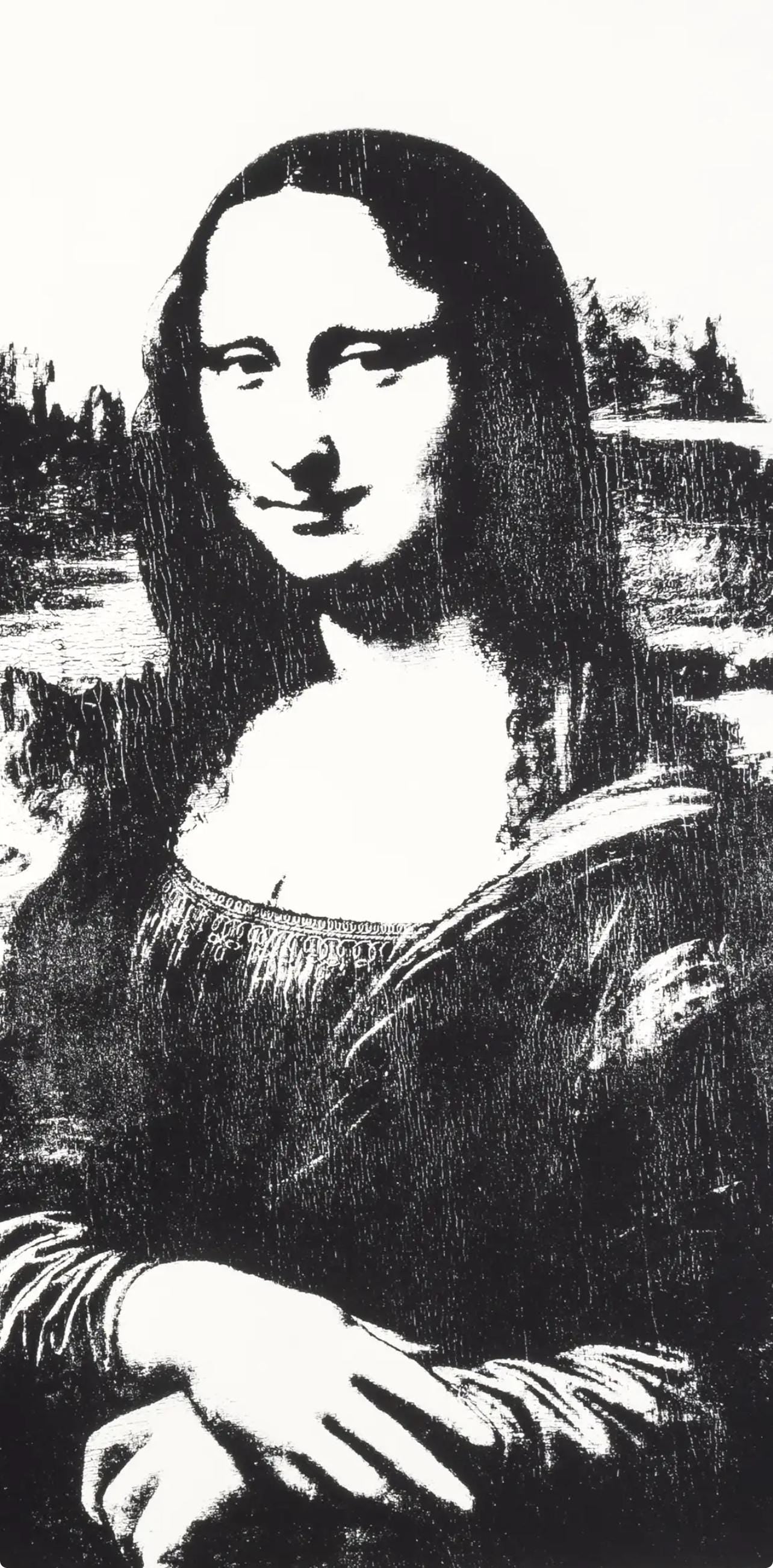 Andy Warhol, Mona Lisa (After Leonardo Da Vinci), Official, Sunday B. Morning, Silkscreen