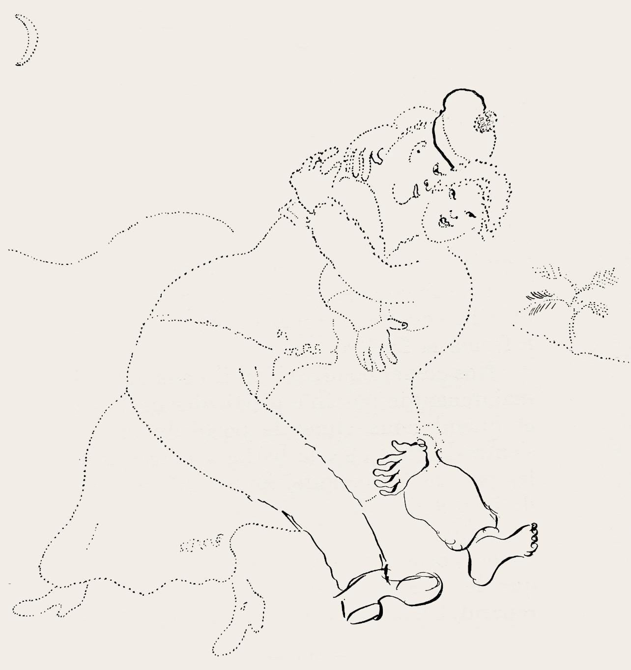 Marc Chagall, Composition, Suite Provinciale Avec 92 Dessins Indits De Marc Chagall, Lithograph