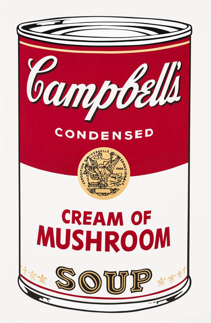 Andy Warhol, Campbells Soup, Cream Of Mushroom, Official Edition, Sunday B. Morning, Silkscreen