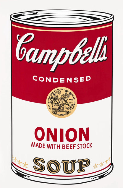Andy Warhol, Campbells Soup, Onion, Official Edition, Sunday B. Morning, Silkscreen