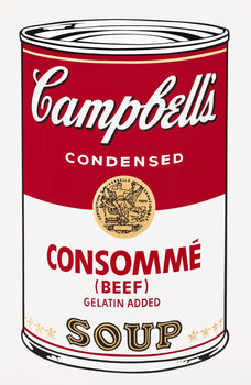 Andy Warhol, Campbells Soup, Consomm, Official Edition, Sunday B. Morning, Silkscreen