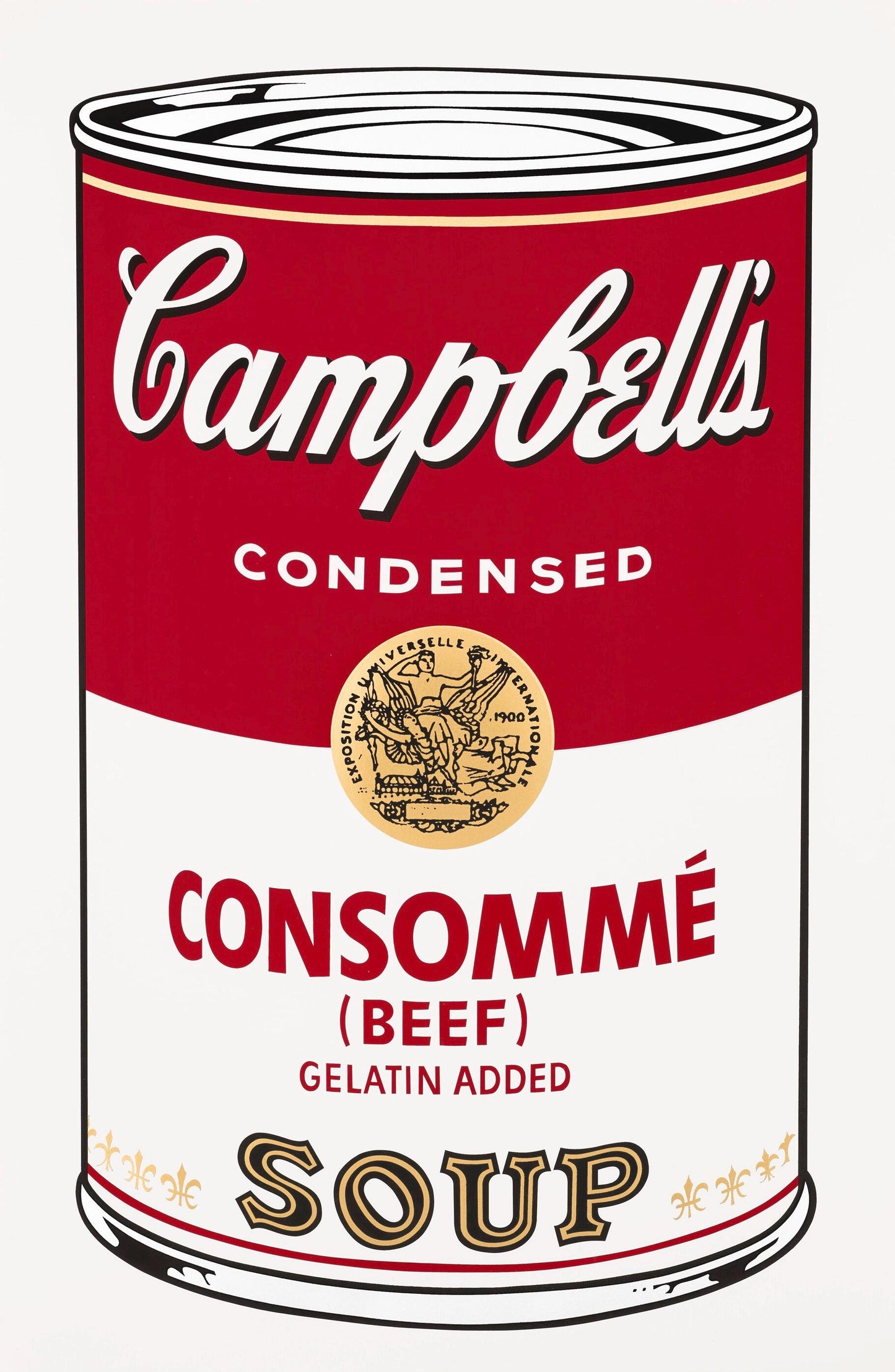 Andy Warhol, Campbells Soup, Consomm, Official Edition, Sunday B. Morning, Silkscreen