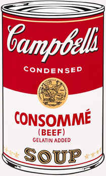 Andy Warhol, Campbells Soup, Consomm, Official Edition, Sunday B. Morning, Silkscreen