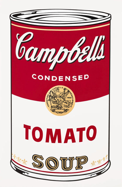 Andy Warhol, Campbells Soup, Tomato, Official Edition, Sunday B. Morning, Silkscreen