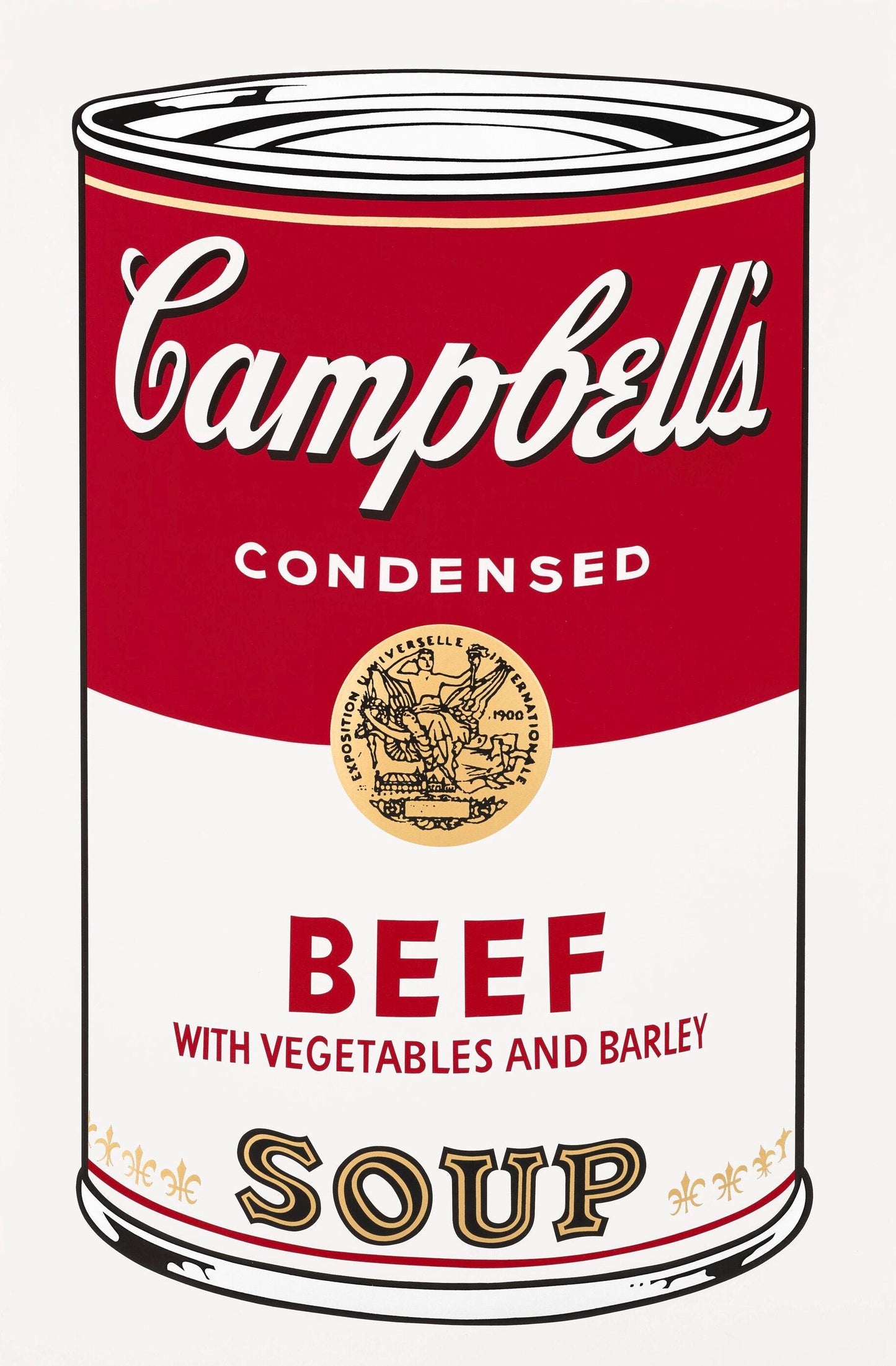 Andy Warhol, Campbells Soup, Beef, Official Edition, Sunday B. Morning, Silkscreen