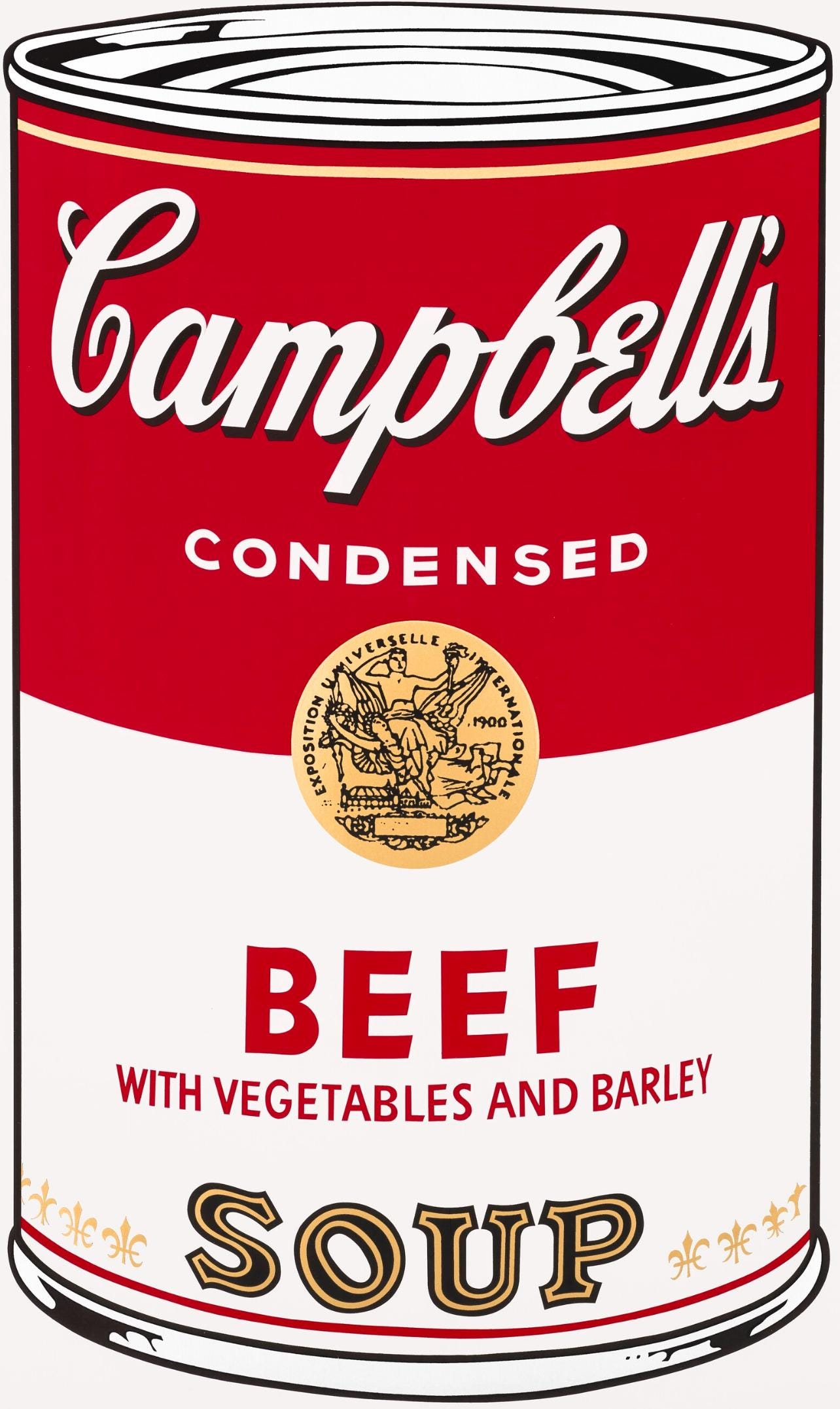 Andy Warhol, Campbells Soup, Beef, Official Edition, Sunday B. Morning, Silkscreen