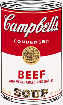 Andy Warhol, Campbells Soup, Beef, Official Edition, Sunday B. Morning, Silkscreen