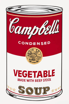 Andy Warhol, Campbells Soup, Vegetable, Official Edition, Sunday B. Morning, Silkscreen