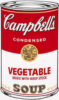 Andy Warhol, Campbells Soup, Vegetable, Official Edition, Sunday B. Morning, Silkscreen