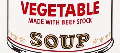 Andy Warhol, Campbells Soup, Vegetable, Official Edition, Sunday B. Morning, Silkscreen