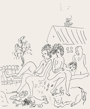 Marc Chagall, Composition, Suite Provinciale Avec 92 Dessins Indits De Marc Chagall, Lithograph