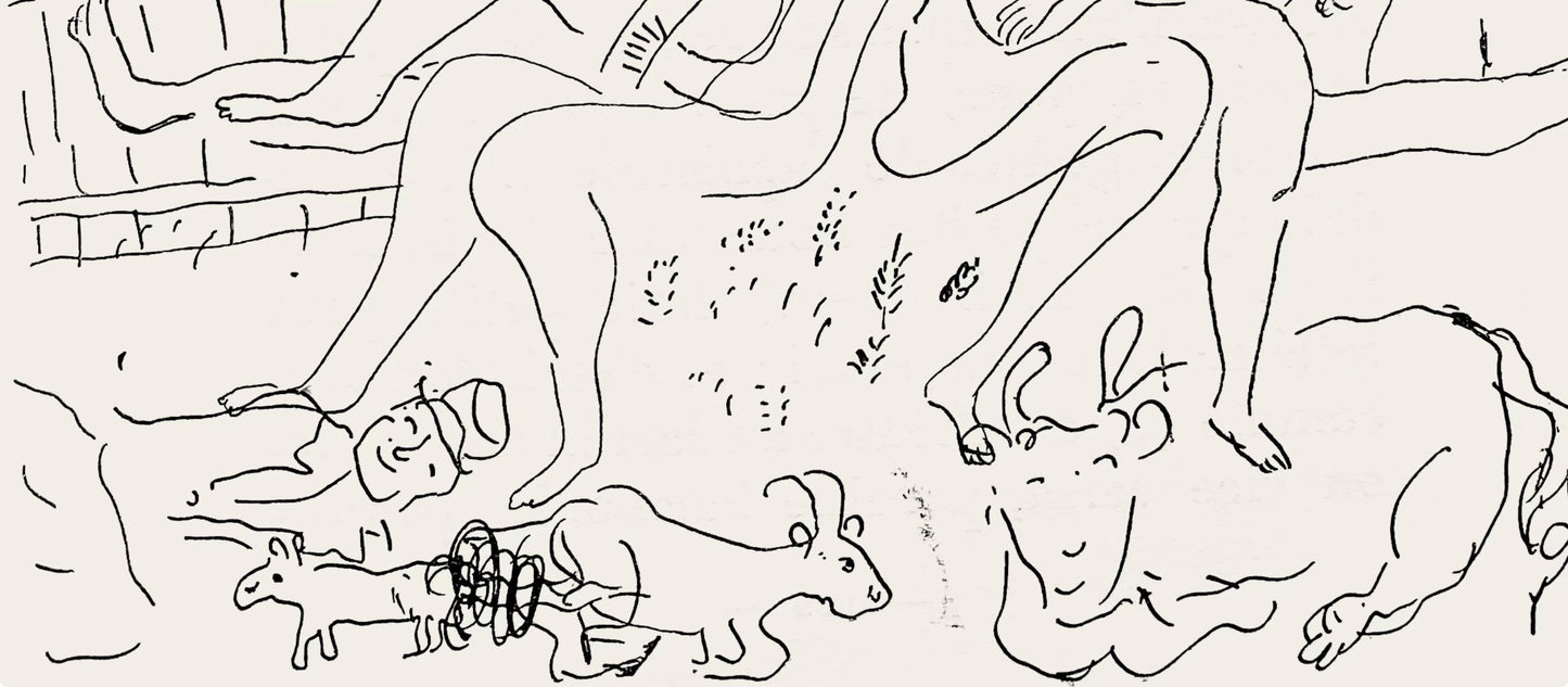 Marc Chagall, Composition, Suite Provinciale Avec 92 Dessins Indits De Marc Chagall, Lithograph