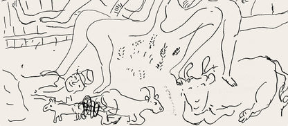 Marc Chagall, Composition, Suite Provinciale Avec 92 Dessins Indits De Marc Chagall, Lithograph