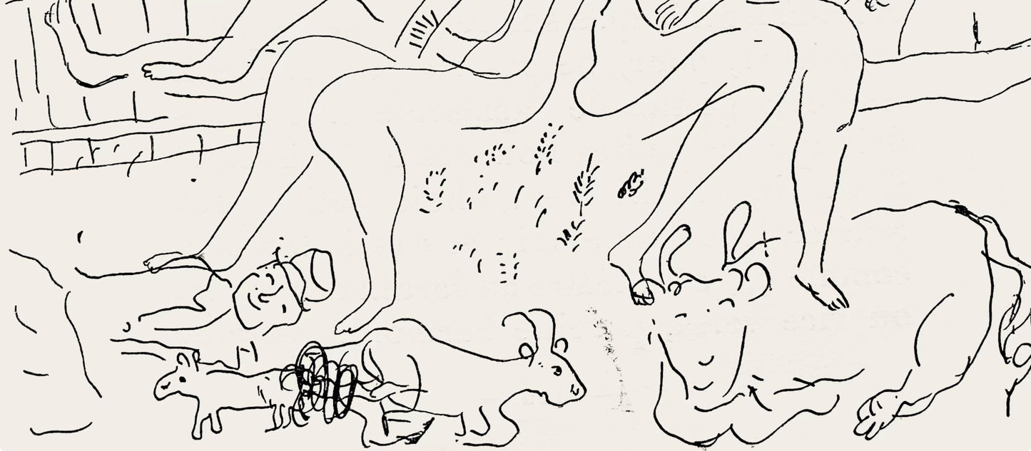 Marc Chagall, Composition, Suite Provinciale Avec 92 Dessins Indits De Marc Chagall, Lithograph