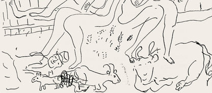 Marc Chagall, Composition, Suite Provinciale Avec 92 Dessins Indits De Marc Chagall, Lithograph