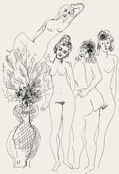 Marc Chagall, Composition, Suite Provinciale Avec 92 Dessins Indits De Marc Chagall, Lithograph