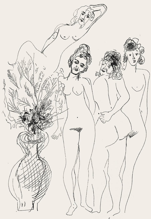 Marc Chagall, Composition, Suite Provinciale avec 92 dessins indits de Marc Chagall, Lithograph