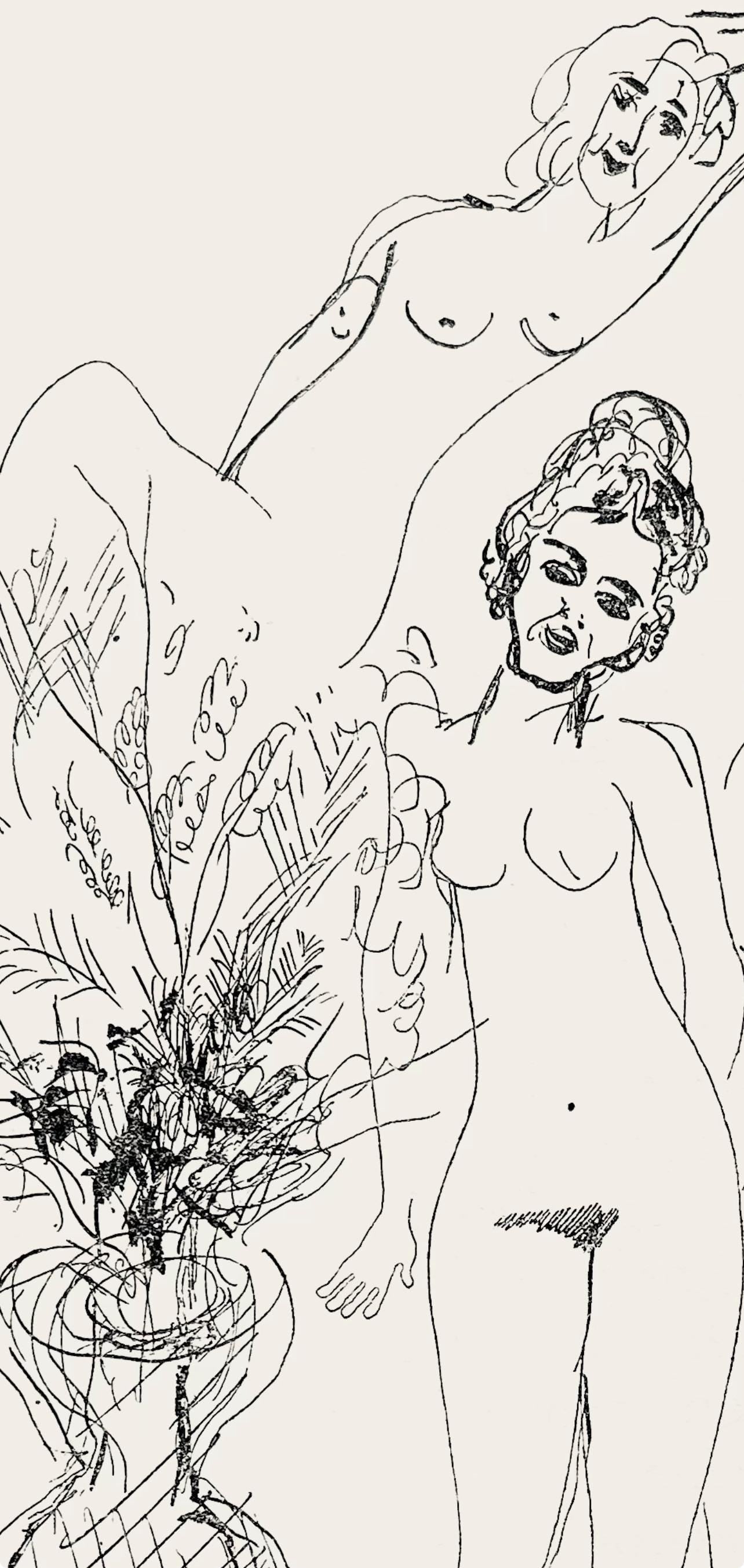 Marc Chagall, Composition, Suite Provinciale Avec 92 Dessins Indits De Marc Chagall, Lithograph