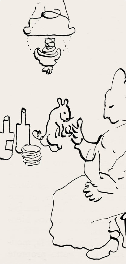 Marc Chagall, Composition, Suite Provinciale Avec 92 Dessins Indits De Marc Chagall, Lithograph