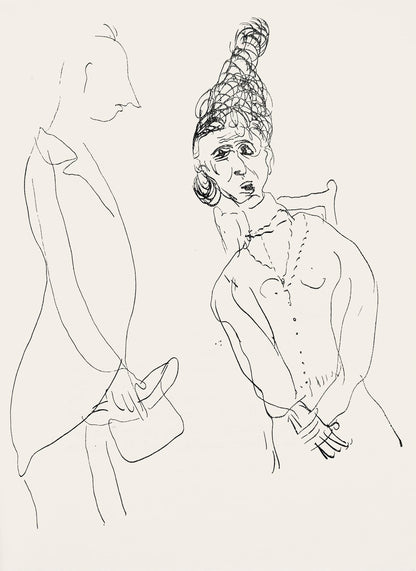 Marc Chagall, Composition, Suite Provinciale Avec 92 Dessins Indits De Marc Chagall, Lithograph