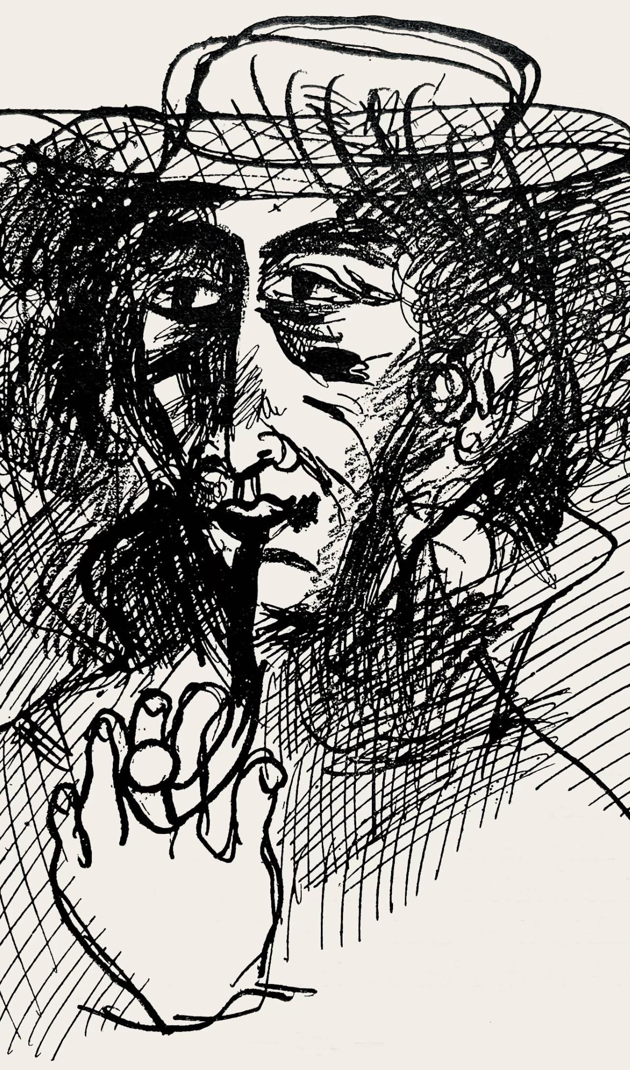 Marc Chagall, Composition, Suite Provinciale Avec 92 Dessins Indits De Marc Chagall, Lithograph