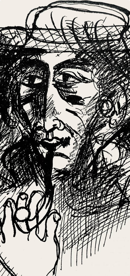 Marc Chagall, Composition, Suite Provinciale Avec 92 Dessins Indits De Marc Chagall, Lithograph