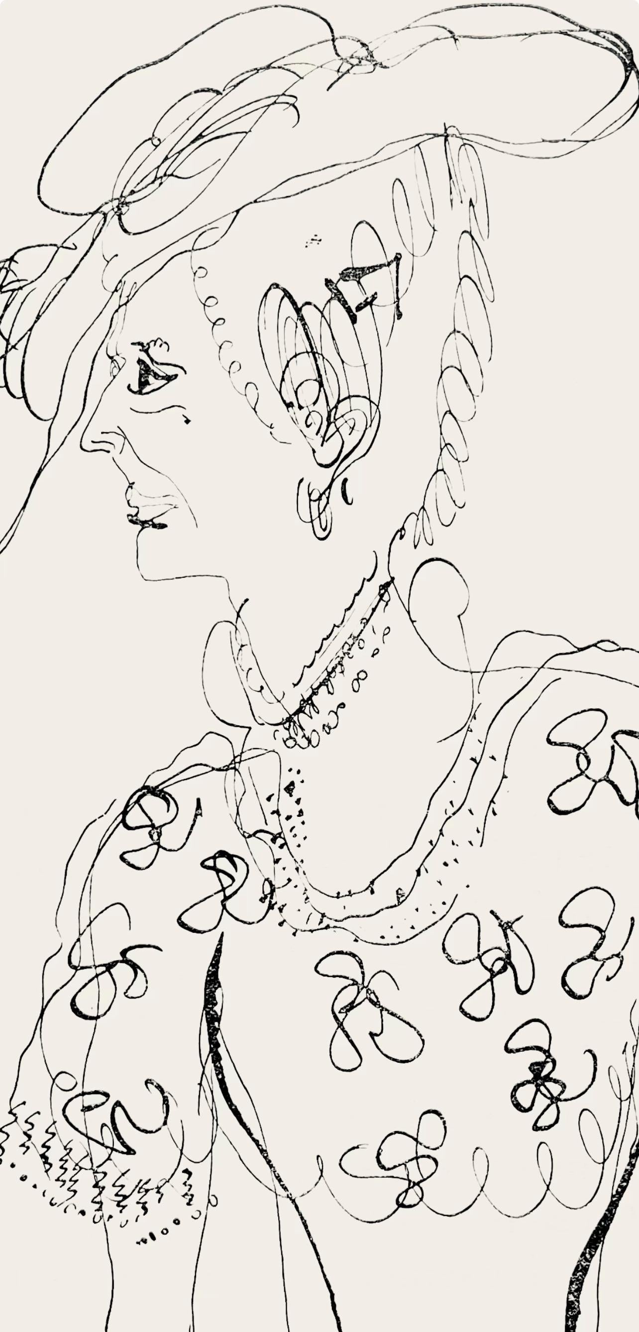 Marc Chagall, Composition, Suite Provinciale Avec 92 Dessins Indits De Marc Chagall, Lithograph