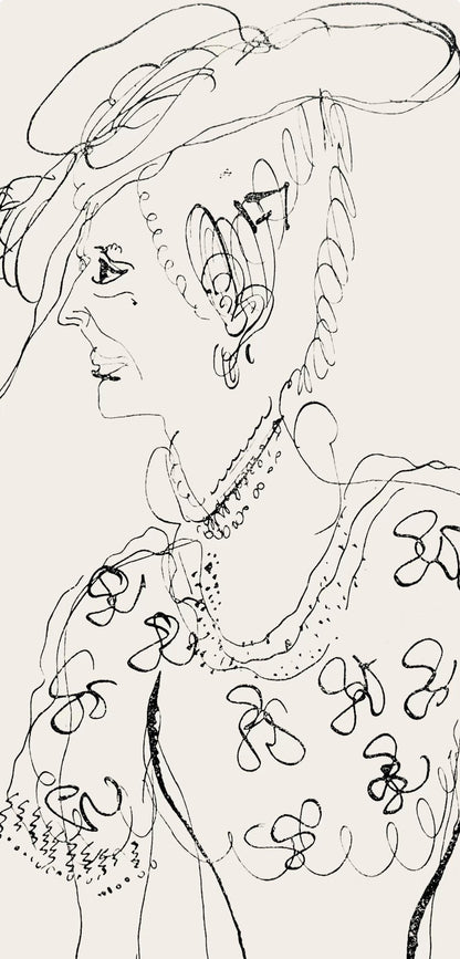 Marc Chagall, Composition, Suite Provinciale Avec 92 Dessins Indits De Marc Chagall, Lithograph