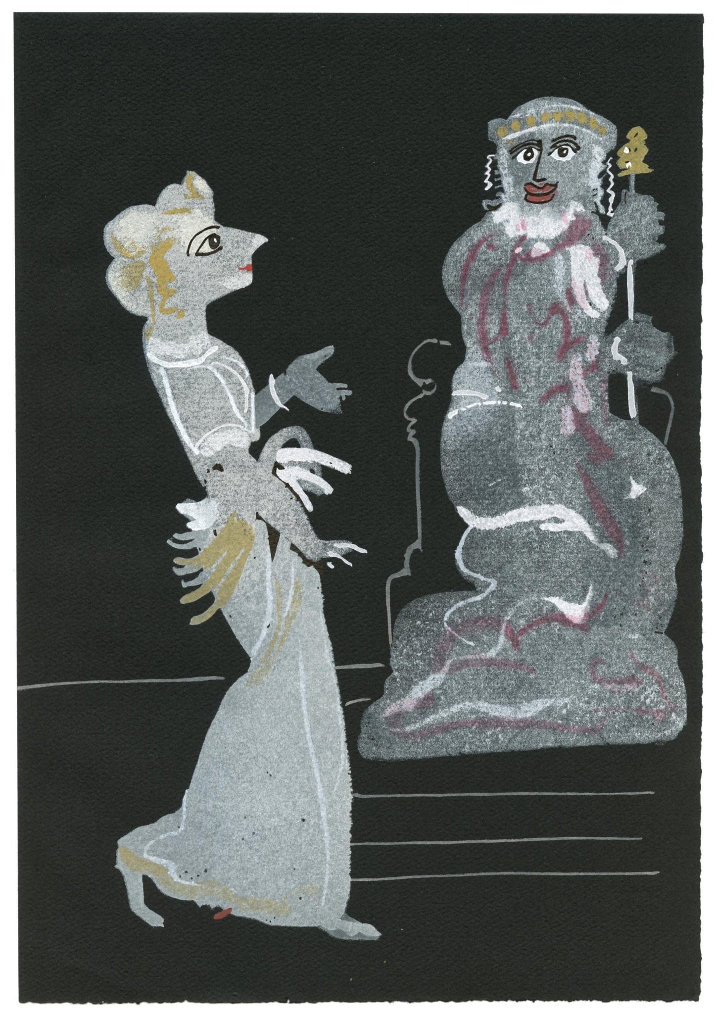 Andr Derain, Composition, Salom, Lithograph