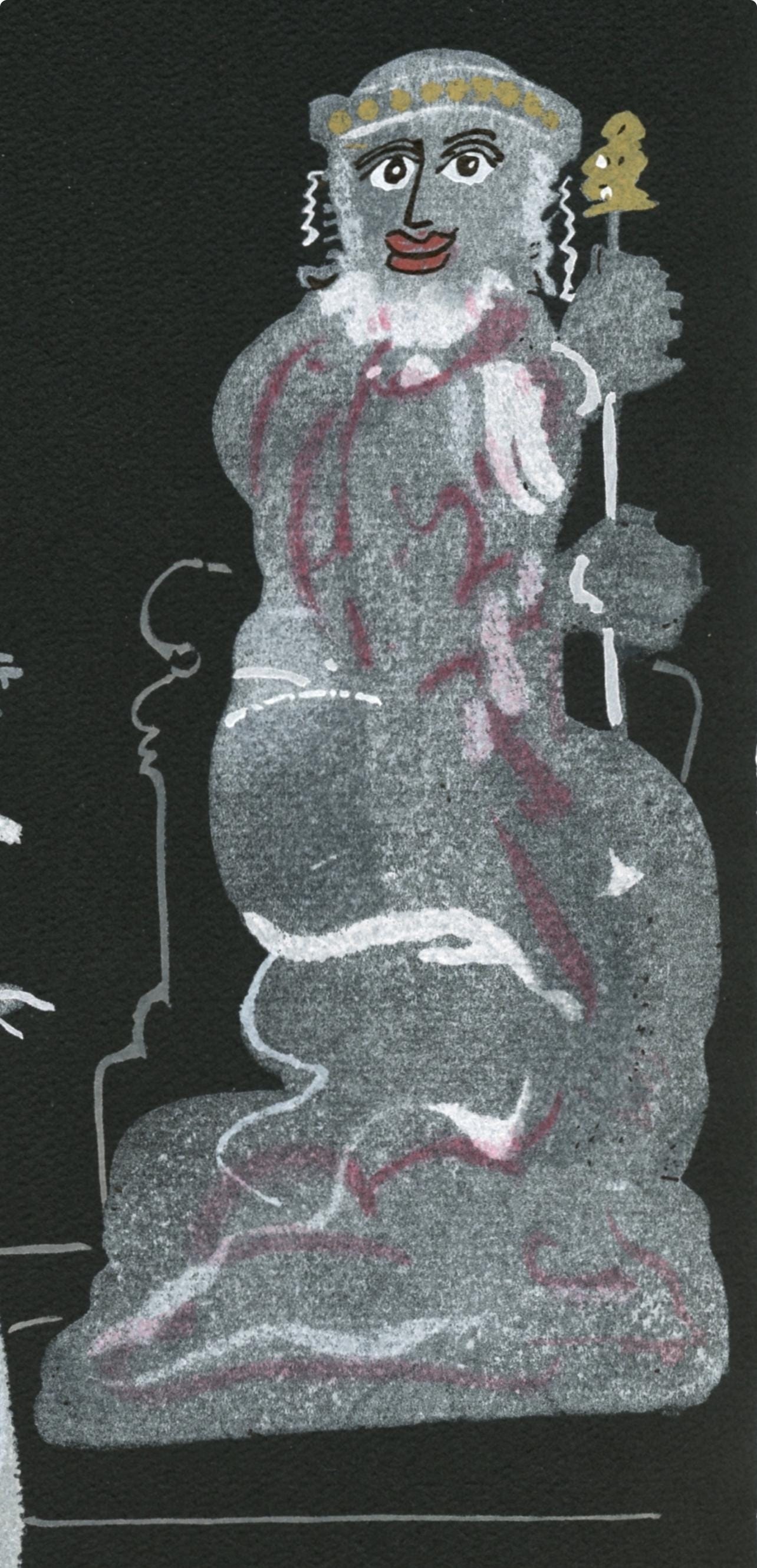 Andr Derain, Composition, Salom, Lithograph