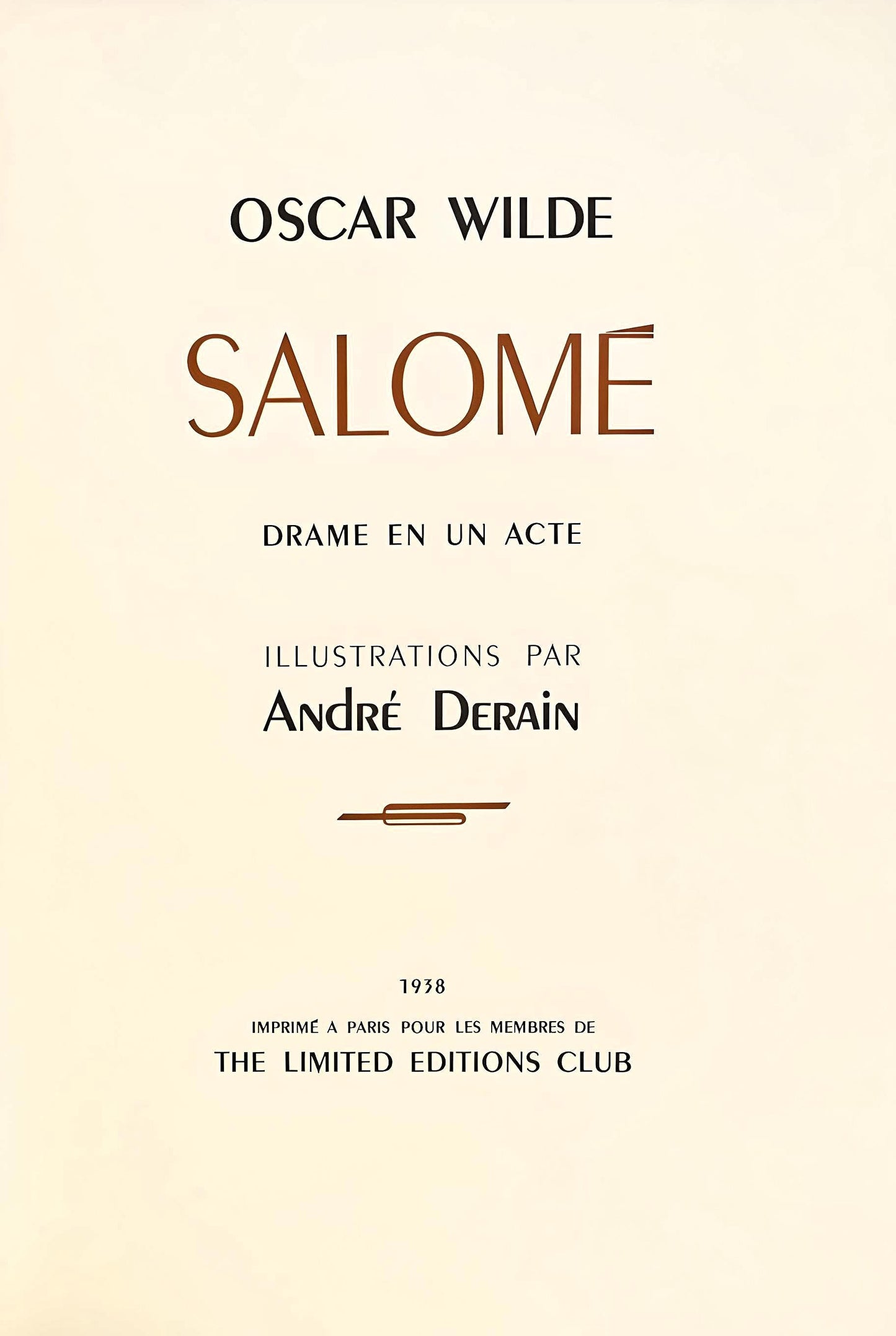 Andr Derain, Composition, Salom, Lithograph