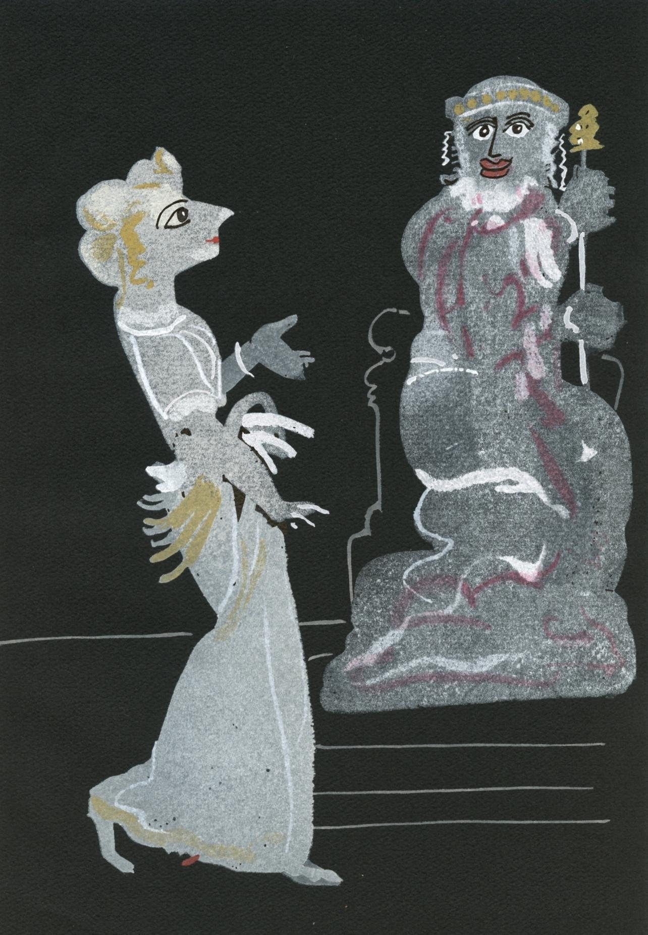 Andr Derain, Composition, Salom, Lithograph