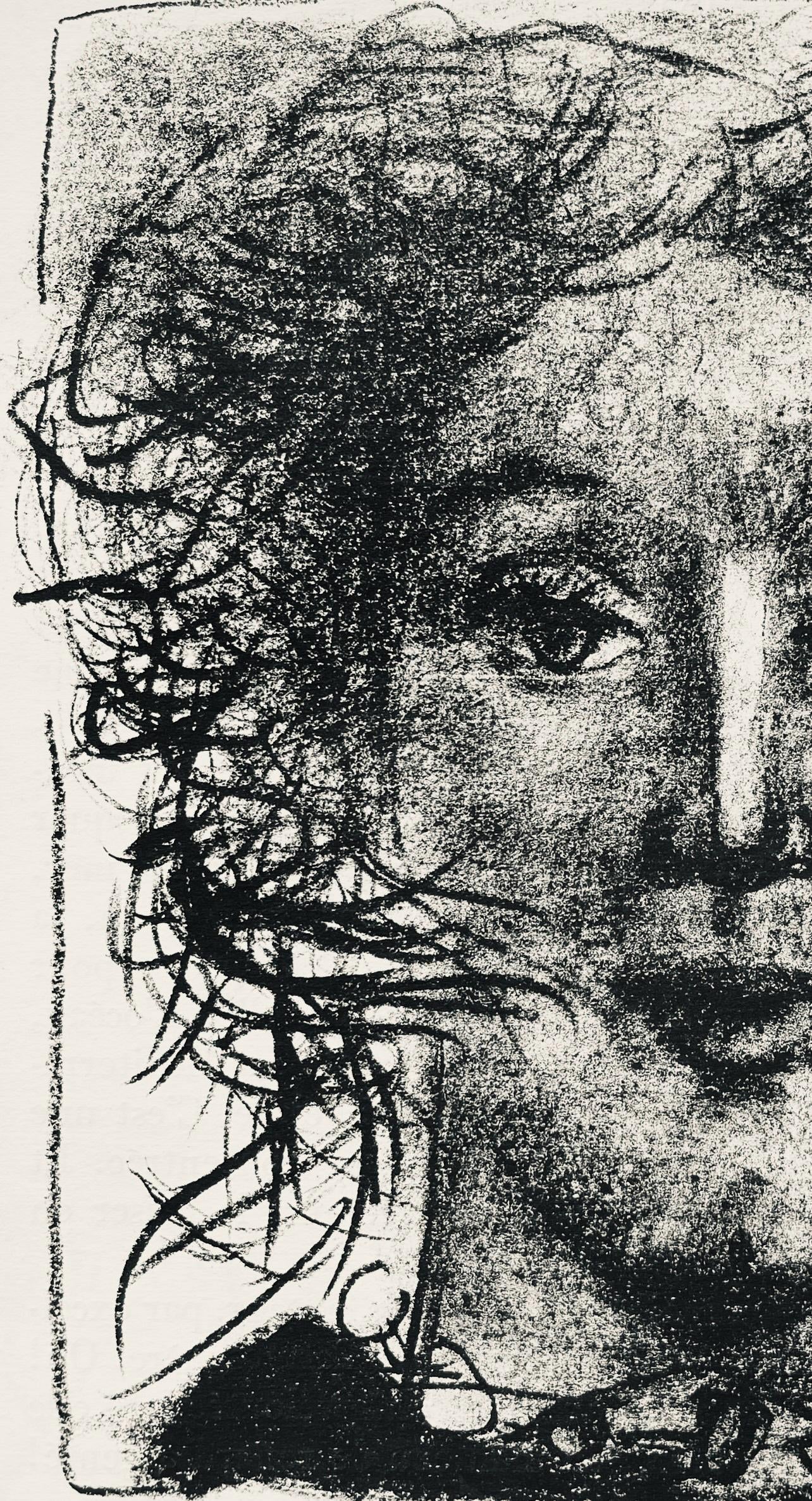 Andr Marchand, Composition, Pierre Feu Provence Noire, Lithograph