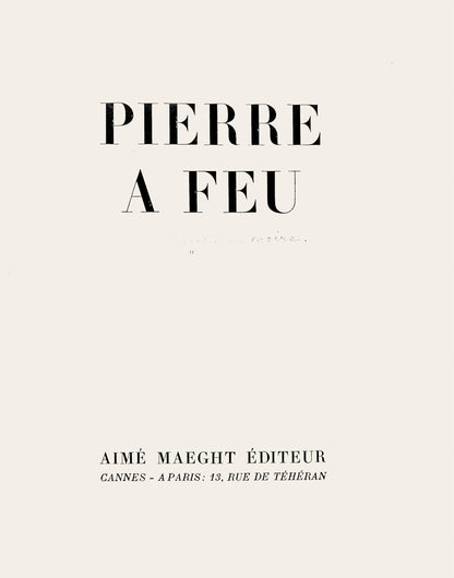 Andr Marchand, Composition, Pierre Feu Provence Noire, Lithograph