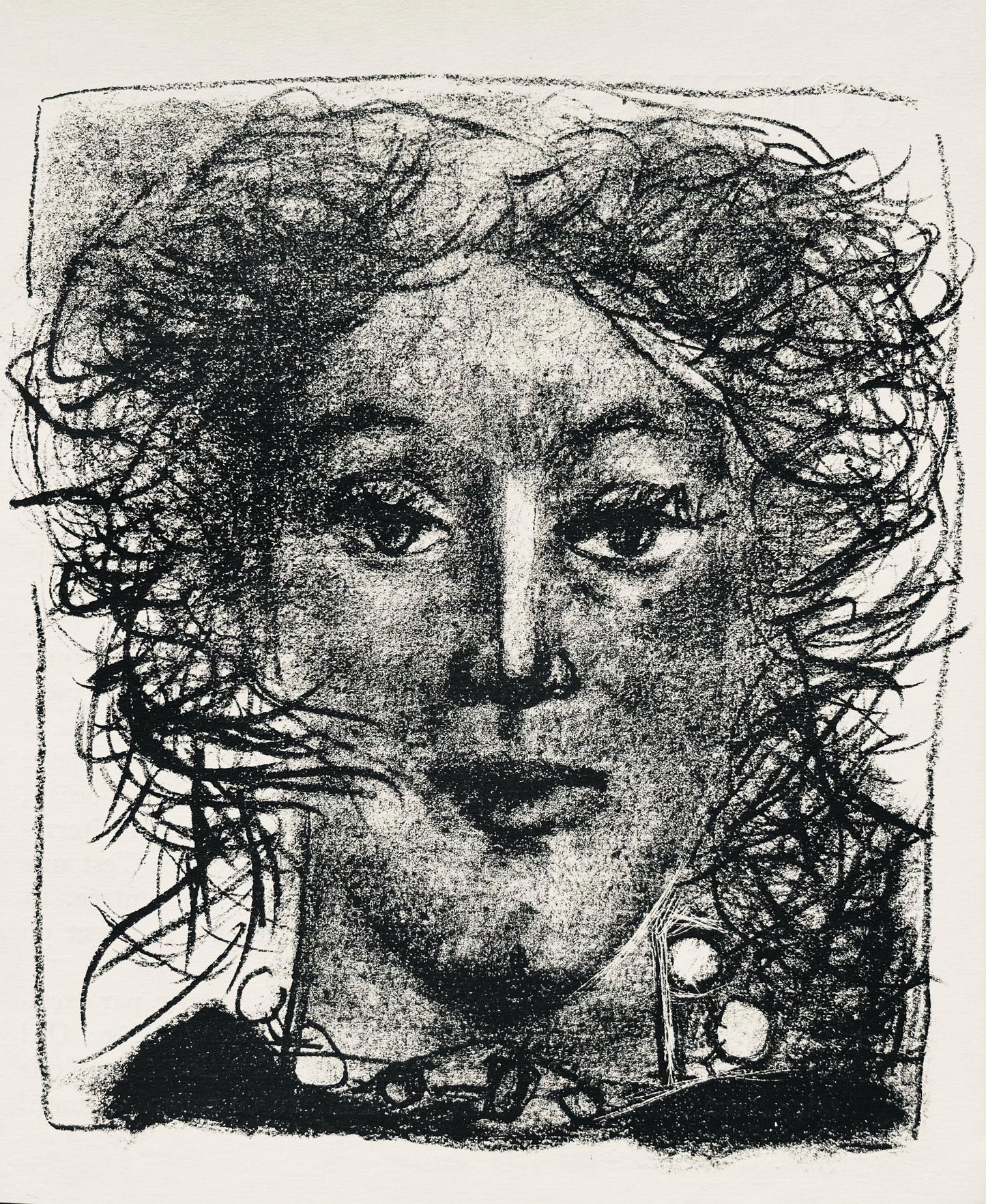 Andr Marchand, Composition, Pierre Feu Provence Noire, Lithograph