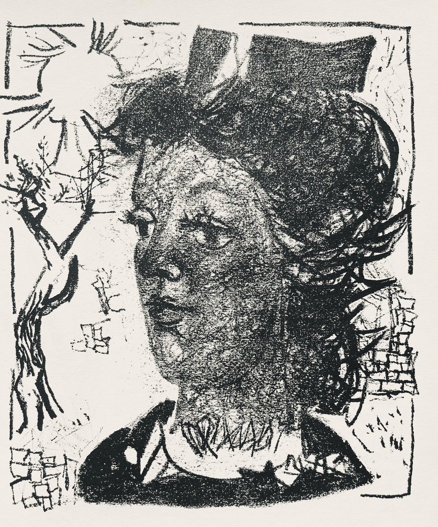 Andr Marchand, Composition, Pierre Feu Provence Noire, Lithograph