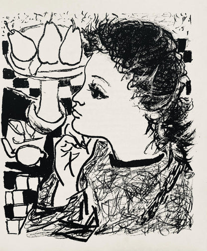 Andr Marchand, Composition, Pierre Feu Provence Noire, Lithograph