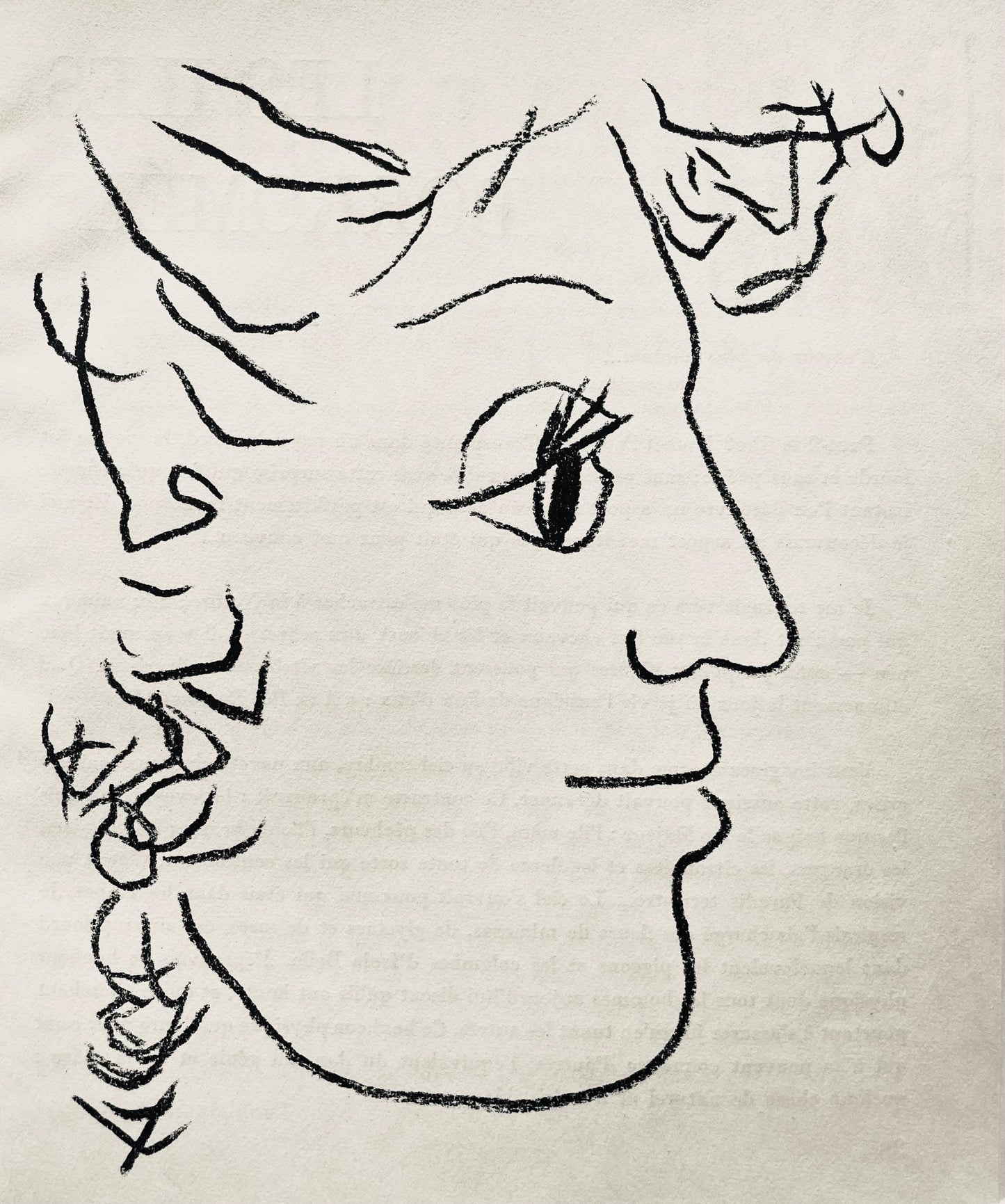 Andr Marchand, Composition, Pierre Feu Provence Noire, Lithograph