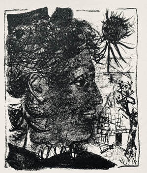 Andr Marchand, Composition, Pierre Feu Provence Noire, Lithograph