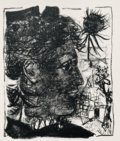 Andr Marchand, Composition, Pierre Feu Provence Noire, Lithograph