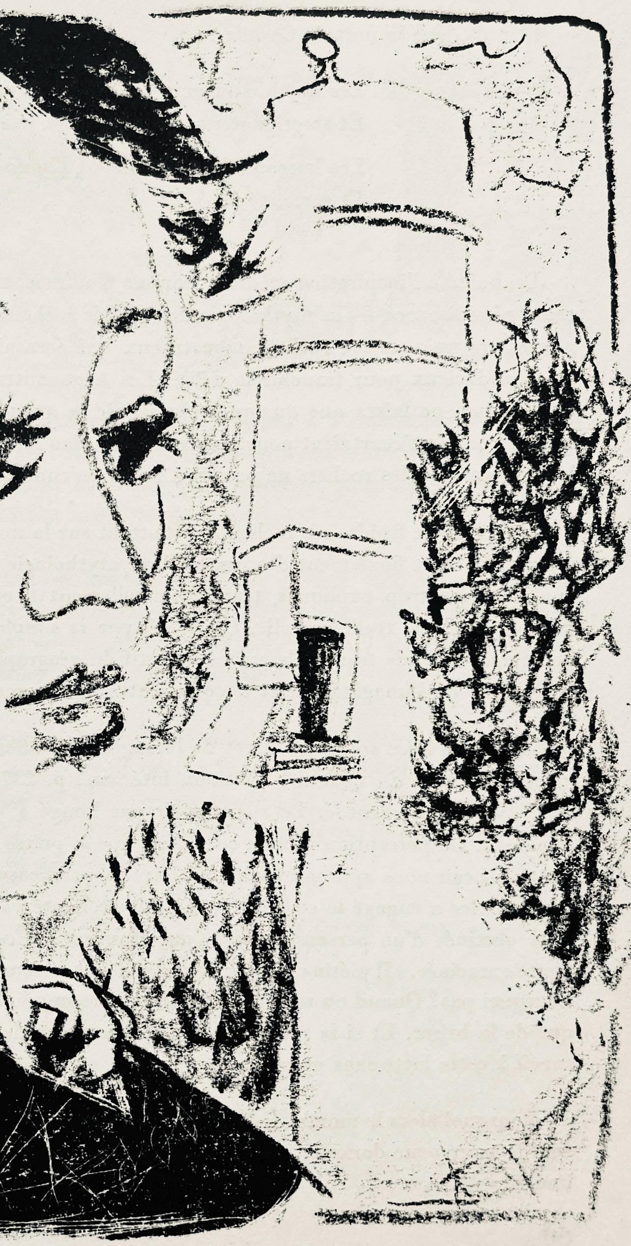 Andr Marchand, Composition, Pierre Feu Provence Noire, Lithograph