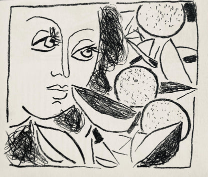 Andr Marchand, Composition, Pierre Feu Provence Noire, Lithograph