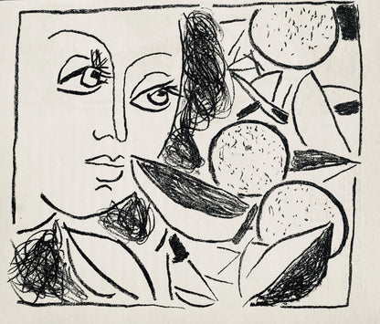 Andr Marchand, Composition, Pierre Feu Provence Noire, Lithograph