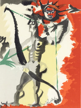 Jean Lurat, Composition, Lettre Mon Peintre Raoul Dufy, Lithograph