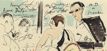 Andr Dunoyer De Segonzac, Composition, Lettre Mon Peintre Raoul Dufy, Lithograph